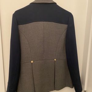 A Navy and Grey Coat (mid length)